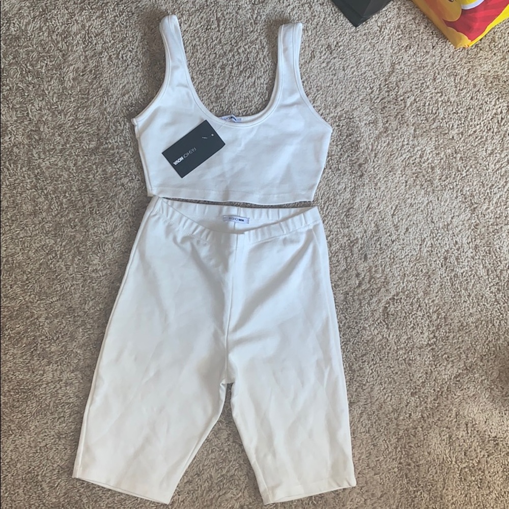 Fashion Nova Baby cute 2 piece biker short set